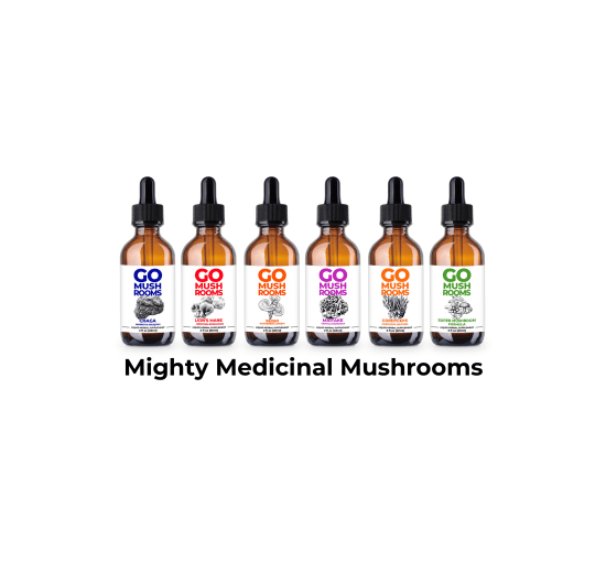 GO Mushrooms Mighty Medicinal Mushrooms Full Tincture Line