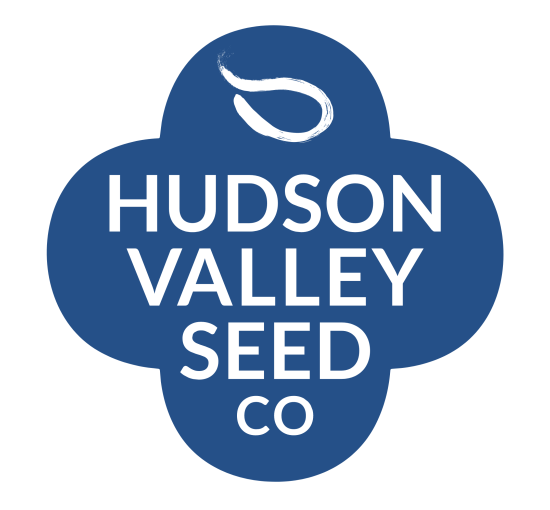 Hudson Valley Seed Company in quatrefoil shape.