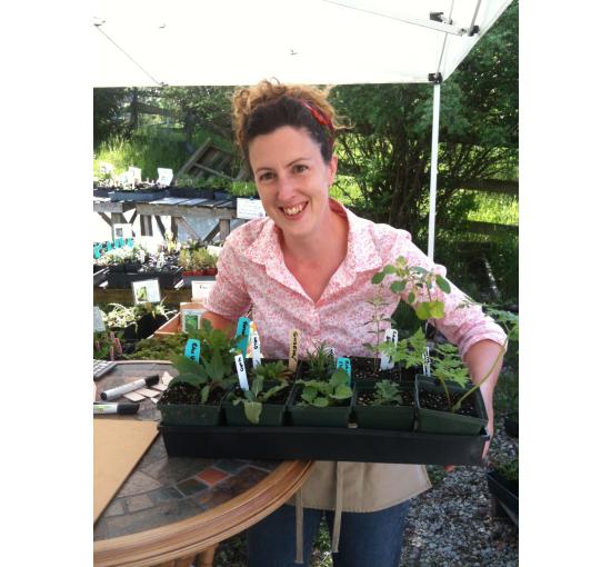 Barbara with Plants