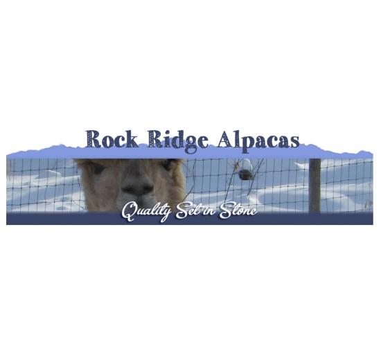 alpaca with mountain in the background with font in black