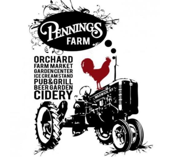 Red Rooster on a cart black font logo