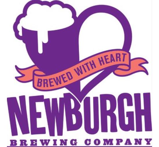 newburgh brewing logo white background purple cup of beer with foam