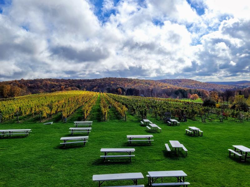land and mountains outdoor seating 