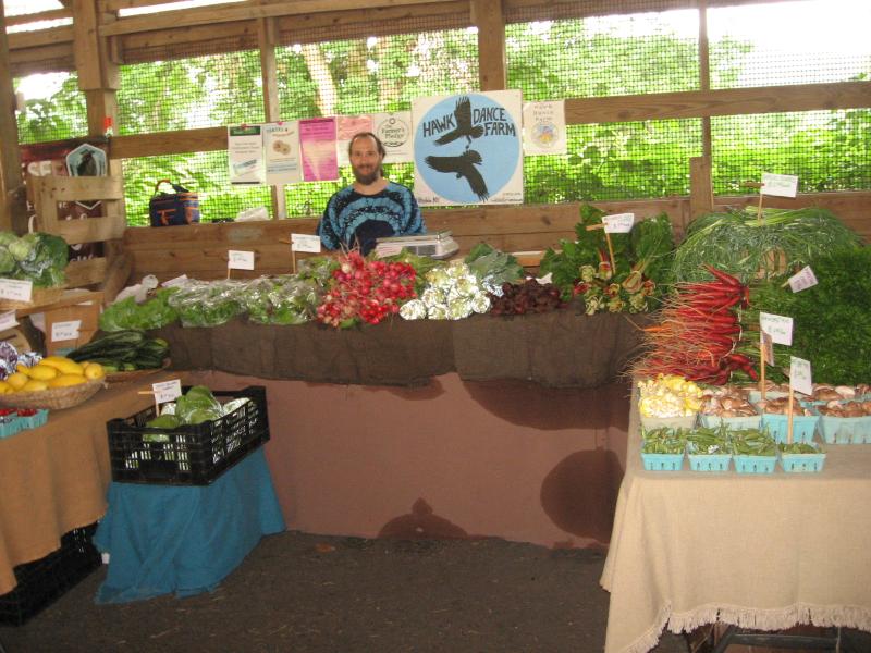 At the farmer's market