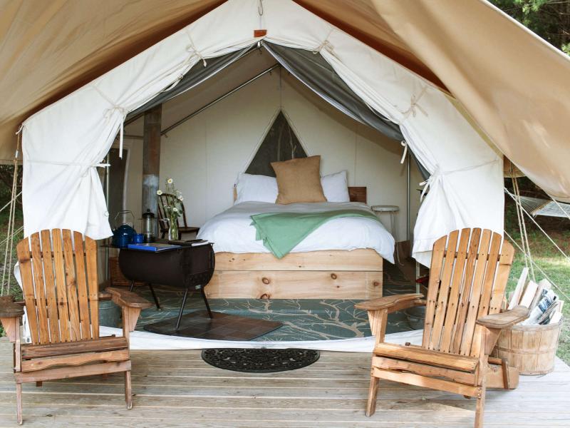 Overlook....one of our "glamping" sites.