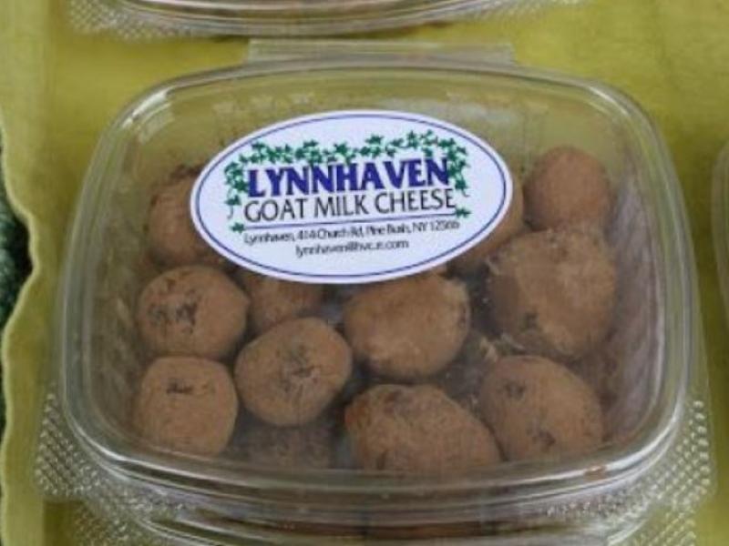 goat milk cheese balls packaged