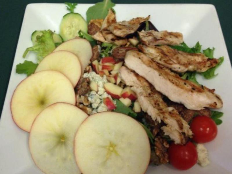 salad with fresh apples