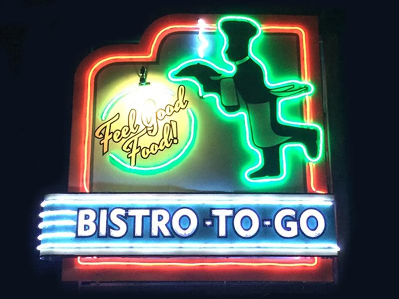 neon sign lighted up
