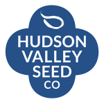 Hudson Valley Seed Company in quatrefoil shape.