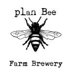 Logo of a bee and says plan bee farm brewery