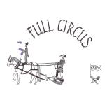 Horse drawn carriage drawing for logo with name above