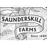 black and white logo with corn in the background