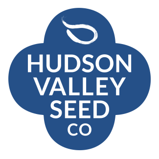 Hudson Valley Seed Company in quatrefoil shape.