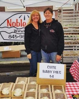 Leslie Noble, Owner and Tom Herman, husband and business partner at Warwick's famous Applefest