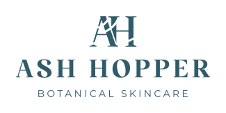 Logo teal color font boxy