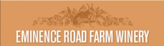 Logo rust orange color in the background lettering is in white with a traced imaged of grapes on a vine