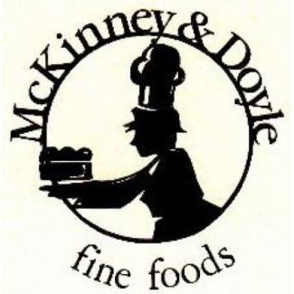 Logo white background with black font a circle with a chef