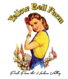 Logo of a vintage woman with yellow font above