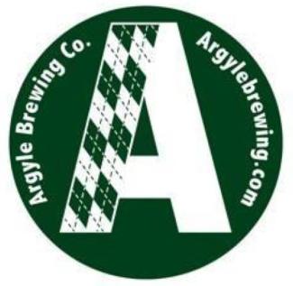 Green circle with a white A in the middle