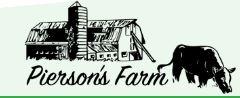 Black drawn barn with cow logo font in cursive
