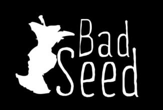 logo black background with white font